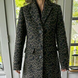 Laundry Animal Print Women's Coat Size Small